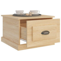 Berkfield Durable Coffee Table Sonoma Oak 50X50X35 Cm Engineered Wood - thumbnail 5