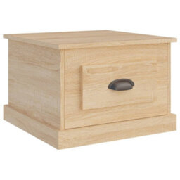 Berkfield Durable Coffee Table Sonoma Oak 50X50X35 Cm Engineered Wood - thumbnail 1