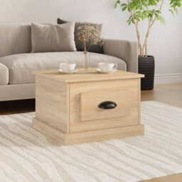 Berkfield Durable Coffee Table Sonoma Oak 50X50X35 Cm Engineered Wood - thumbnail 2