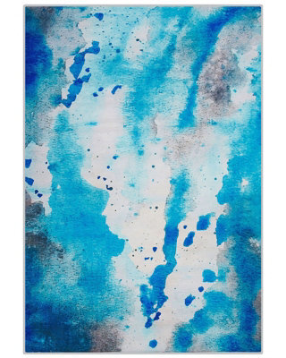 Beliani Multicolour Rug 160 X 230 Cm - Watercolour Abstract Pattern - image 1