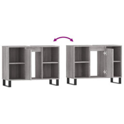 Berkfield Bathroom Cabinet Grey Sonoma 80X33X60 Cm Engineered Wood - thumbnail 9