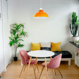 2Pack Light Shade Ceiling, Metal Orange Lampshades For Ceiling Lights, Easy Fit Pendant Lamp Shades For Table Lamps, Living Room - thumbnail 5