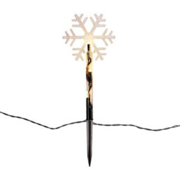 Groundlevel Set Of 8 Garden Led Snowflake Lights - thumbnail 2