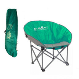 Summit 2X Green Folding Bucket Camping Chair Portable Padded Folding Orca Chair Carry Bag - thumbnail 2