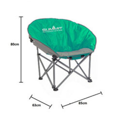 Summit 2X Green Folding Bucket Camping Chair Portable Padded Folding Orca Chair Carry Bag - thumbnail 5