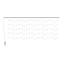 Berkfield Led Star Curtain Fairy Lights 500 Led Blue 8 Function - thumbnail 2