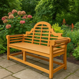 Teak Garden Bench Lutyens Style - thumbnail 2