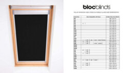 Bloc Blinds Black Blackout Blind For Velux Roof Window Size  Mk06, Silver Frames - thumbnail 4