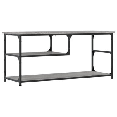 Berkfield Industrial Tv Cabinet Grey Sonoma 103X38X46.5 Cm Engineered Wood And Steel - image 1