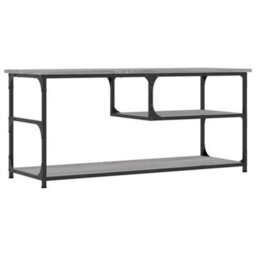 Berkfield Industrial Tv Cabinet Grey Sonoma 103X38X46.5 Cm Engineered Wood And Steel - thumbnail 6