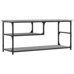 Berkfield Industrial Tv Cabinet Grey Sonoma 103X38X46.5 Cm Engineered Wood And Steel - thumbnail 1