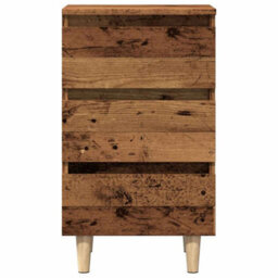 Berkfield Bedside Cabinet Old Wood 40X35X69 Cm Engineered Wood - thumbnail 4