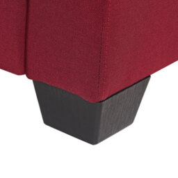 Beliani Corner Sofa 3 Seater Vikna Fabric Dark Red Right Hand - thumbnail 9