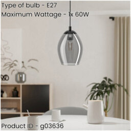 Loops Stylish Modern Nickel-Nero Pendant Light For Indoor Spaces - Ideal Ceiling Fixture - thumbnail 2