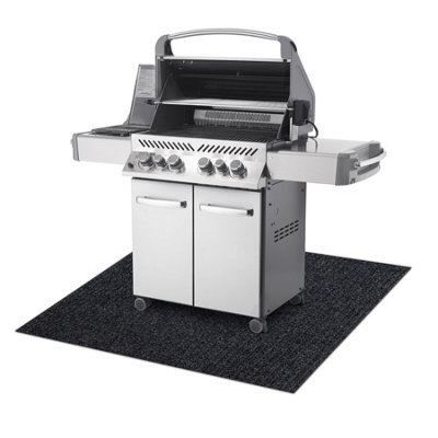 RugsX Protective Grill Mat 2057 For The Terrace, Outdoor - Anthracite  120X120 Cm - image 1