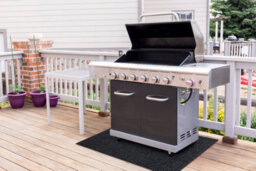 RugsX Protective Grill Mat 2057 For The Terrace, Outdoor - Anthracite  120X120 Cm - thumbnail 5