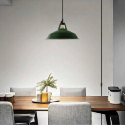 Modern Metal Lamp Shades Green Ceiling Light Shades, Easy Fit Lampshades, For Vintage Industrial Pendant Lights Bedroom, - thumbnail 2
