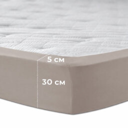 Aspire Homeware Beige Fitted Sheet-(30Cm) Deep Hotel Quality -Breathable Fitted Bed Sheets Super King (L)200Cm X (W)180Cm - thumbnail 6