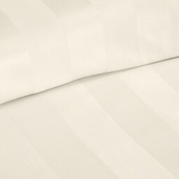 Catherine Lansfield So Soft Satin Stripe King Duvet Cover Set With Pillowcases Cream - thumbnail 3