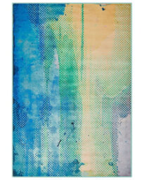 Beliani Multicolour Abstract Watercolour Area Rug 160 X 230 Cm - Contemporary Low Pile - thumbnail 1