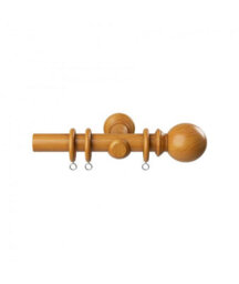 28mm  Woodland Curtain Pole Set - Antique Pine - thumbnail 1