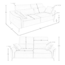 Angel Cerda Stylish Brown Leather 3-Seater Sofa For Modern Living Rooms - thumbnail 7