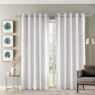 Emma Barclay Sorrento Ultra Blackout Eyelet Curtains, White - 66 X 72 Inch Pair - image 1