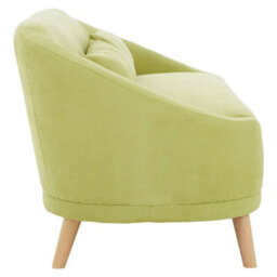 Orsina Comfortable Green Linen Sofa, Contemporary Seater Sofa For Livingroom, Stylish Mid Century Sofa For Bedroom - thumbnail 3