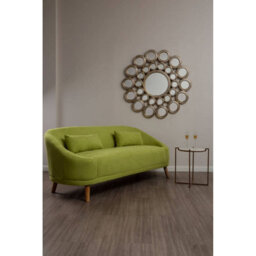 Orsina Comfortable Green Linen Sofa, Contemporary Seater Sofa For Livingroom, Stylish Mid Century Sofa For Bedroom - thumbnail 5