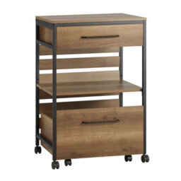 Sobuy Fkw118-Pf, Industrial Vintage Style Kitchen Trolley Cart Kitchen Storage Trolley Serving Trolley,,w60Xd45Xh90 - thumbnail 1
