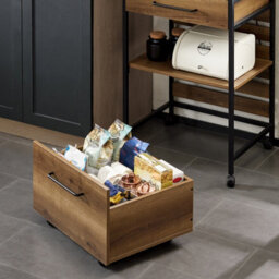 Sobuy Fkw118-Pf, Industrial Vintage Style Kitchen Trolley Cart Kitchen Storage Trolley Serving Trolley,,w60Xd45Xh90 - thumbnail 5