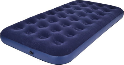 Deluxe Inflatable Mattress Air Bed Puncture Resistant Pv Soft-Touch Flocked Material Single - image 1