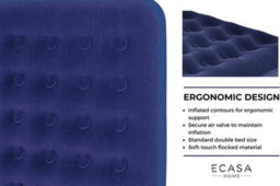 Deluxe Inflatable Mattress Air Bed Puncture Resistant Pv Soft-Touch Flocked Material Single - thumbnail 5