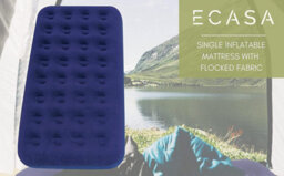 Deluxe Inflatable Mattress Air Bed Puncture Resistant Pv Soft-Touch Flocked Material Single - thumbnail 2