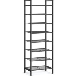 Songmics Shoe Stand, 8-Tier Vertical Storage Rack For Multiple Pairs, Black - thumbnail 7