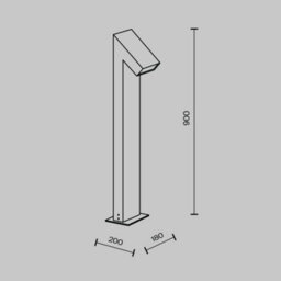 Luminosa Lighting Luminosa Guss Outdoor Bollard Graphite 3000K 550Lm Ip65 - thumbnail 3