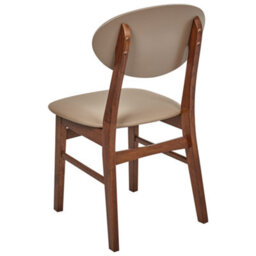 Beliani Set Of 2 Dining Chairs Amery Wood Light Brown/ Brown - thumbnail 6