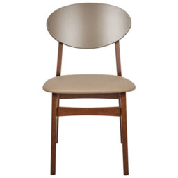 Beliani Set Of 2 Dining Chairs Amery Wood Light Brown/ Brown - thumbnail 5