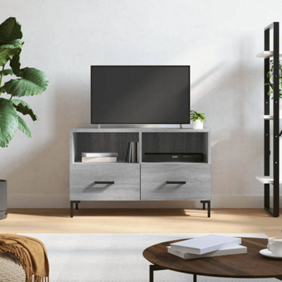 Berkfield Tv Cabinet Grey Sonoma 80X36X50 Cm Engineered Wood - image 1