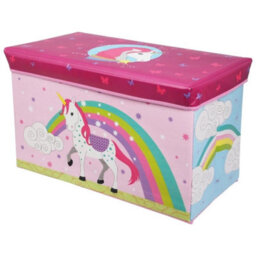 Urbn-Living Children's Toy Box Storage Chest Collapsible Ottoman Bench Seat 60 Cm Boys Girls - thumbnail 4