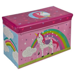 Urbn-Living Children's Toy Box Storage Chest Collapsible Ottoman Bench Seat 60 Cm Boys Girls - thumbnail 5