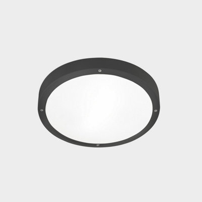 Luminosa Lighting Luminosa Basic 0Cm Outdoor Flush Urban Grey Led 13.5W Cct 2700-3200-4000K Ip66 On-Off - image 1