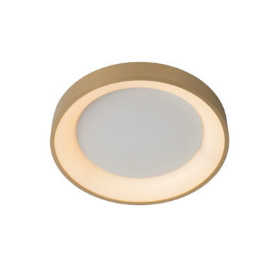 Lucide Vidal Modern Flush Ceiling Light 28Cm - Led Dim. - 1X20W 2700K - Matt Gold, Brass - image 1