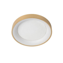 Lucide Vidal Modern Flush Ceiling Light 28Cm - Led Dim. - 1X20W 2700K - Matt Gold, Brass - thumbnail 3
