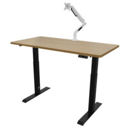 Dellonda Oak Electric Adjustable Standing Desk, 1400 X 700mm Dual Motor 100Kg - thumbnail 6