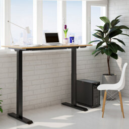 Dellonda Oak Electric Adjustable Standing Desk, 1400 X 700mm Dual Motor 100Kg - thumbnail 8
