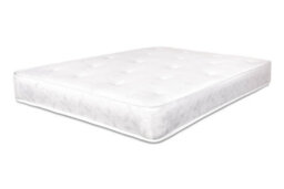 "Sloomy Sofia Chrome Black Plush Bed Frame With Mattress With 50"" Upholstered Headboard 4'6 Double" - thumbnail 3