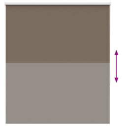 Berkfield Roller Blind Blackout Coffee 140X150 Cm Fabric Width 136.6 Cm Polyester - thumbnail 5