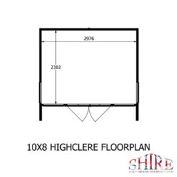 Shire Highclere 10X8 Shiplap Rooms For The Garden - thumbnail 9
