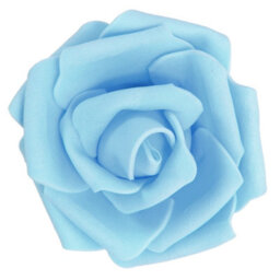 Living And Home 50-Pack Light Blue Foam Rose Heads For Wedding Decorations - thumbnail 7